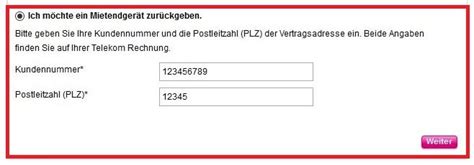 retourenportal telekom